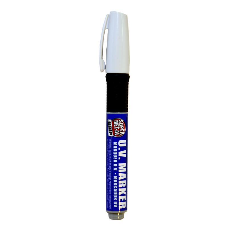 Dykem Permanent UV Marker with Medium Tip size, Clear-Invisible 91195-1