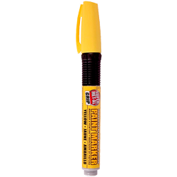 The Pumper 04010013 Yellow Paint Marker with felt tip